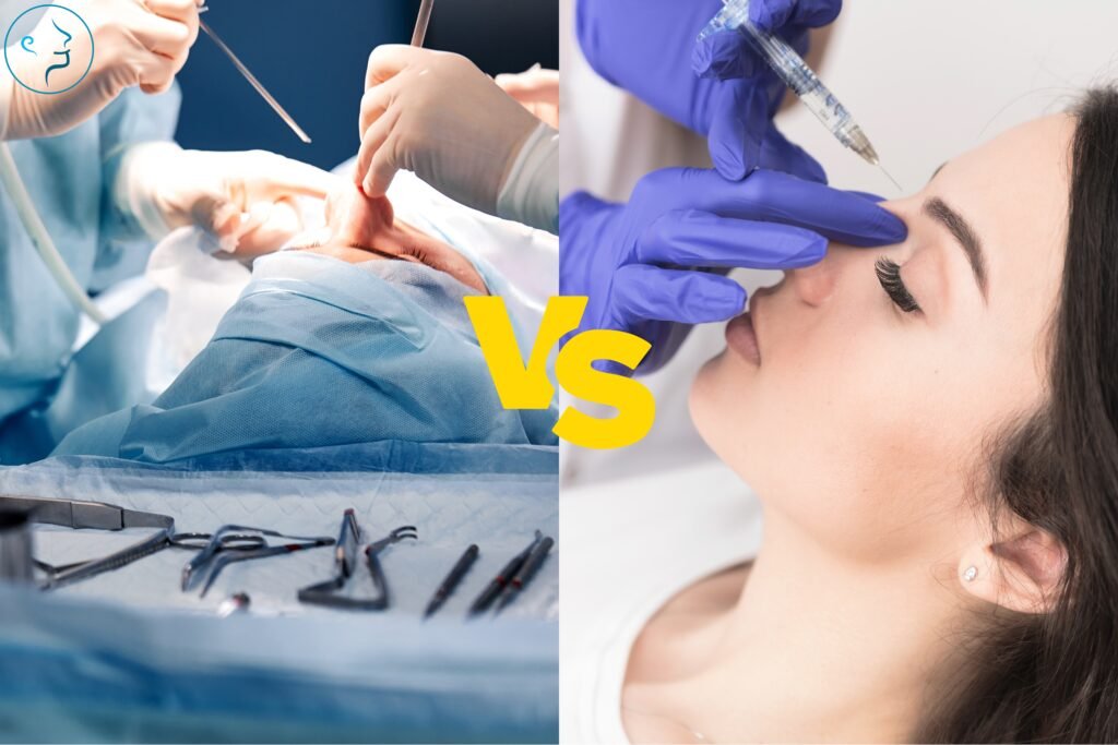 Rhinoplasty (Surgical) vs. Filler (Non-Surgical)