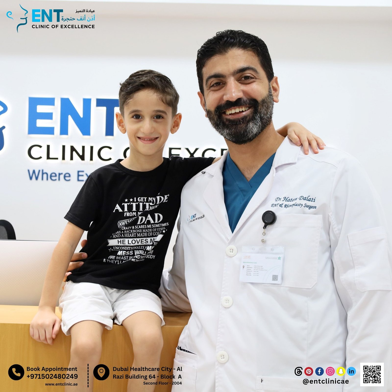 DR HATEM DALATI RHINOPLASTY DUBAI NOSE JOB REVISION UAE ENT CONSULTANT ENT CLINIC OF EXCELLENCE DUBAI HEALTHCARE CITY