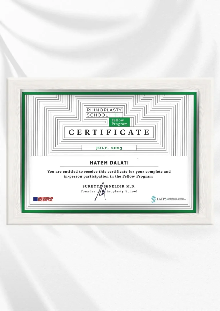 DR-HATEM-DALATI-CERTIFICATE-ENT-CLINIC-OF-EXCELLENCE-RHINOPLASTY-NOSE-JOB-DUBAI-HEALTHCARE